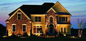 Columbia house with LED outdoor lighting